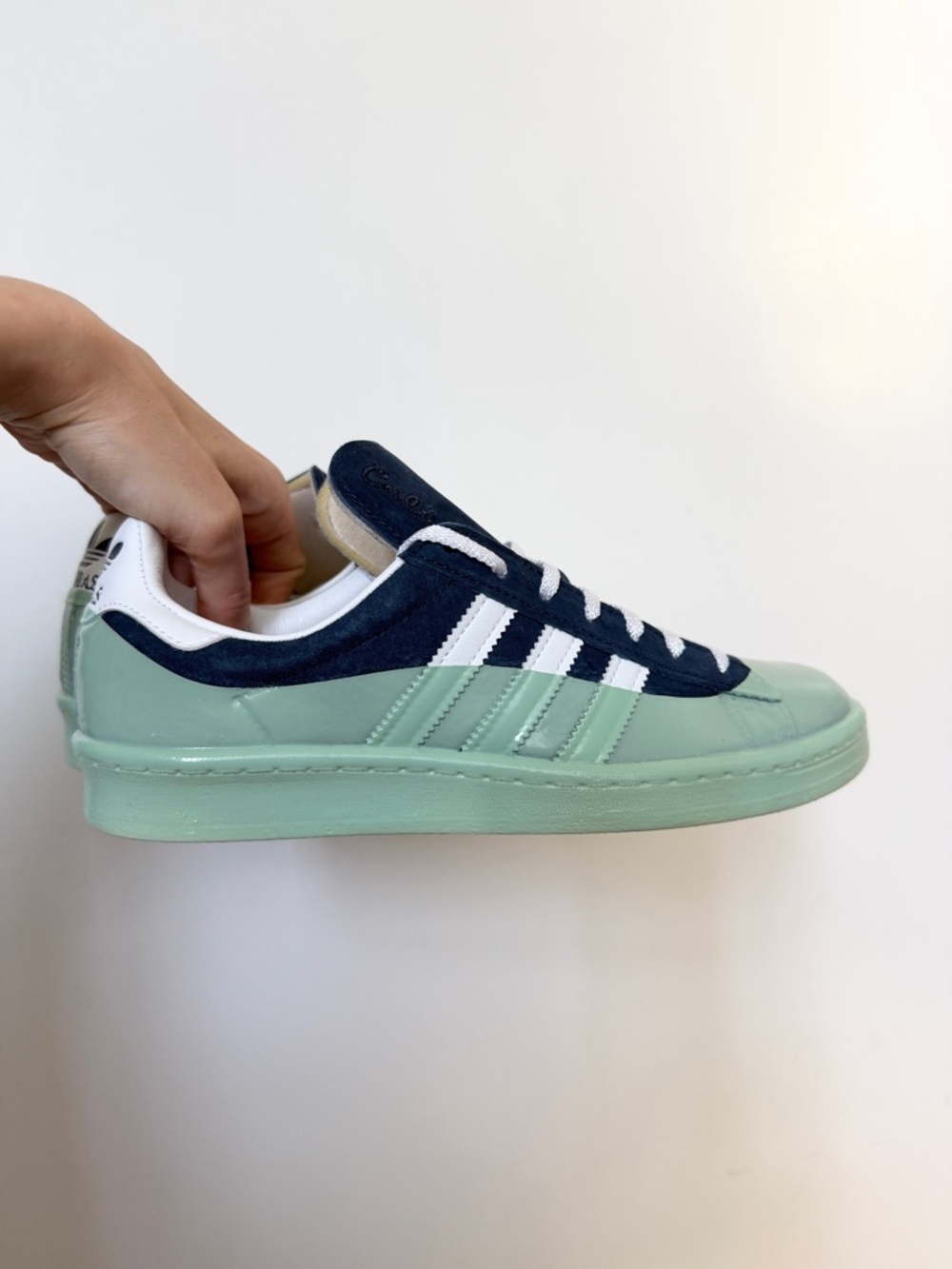 Adidas x Cali Dewitt navy white mint green campus 80s sneakers special edition - Picture 7 of 16